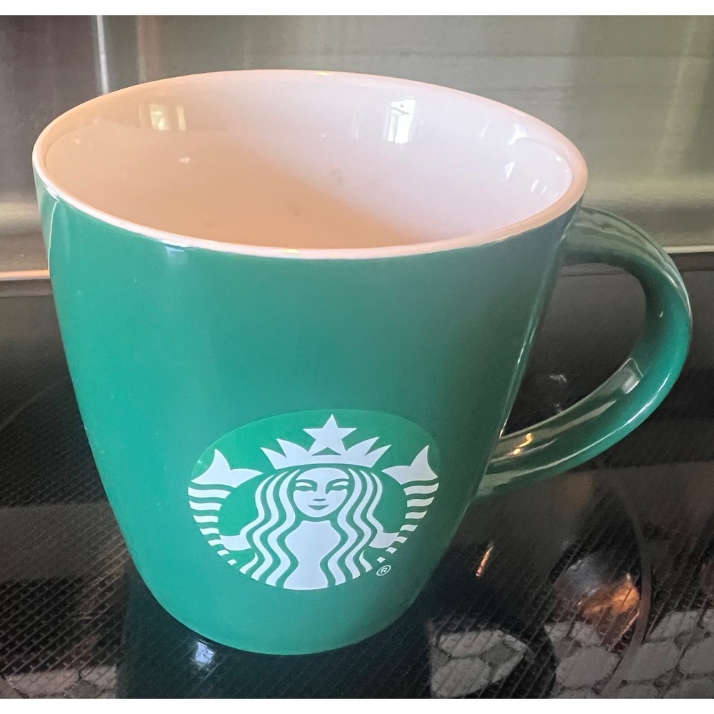 Starbucks Coffee Mug Siren Green Ceramic 12oz Tea‎ Cup 2020 Logo